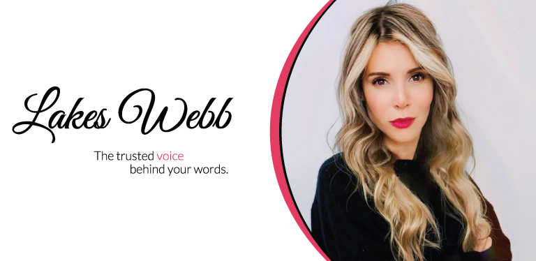 Lakes Webb The trusted voice behind your words banner Res